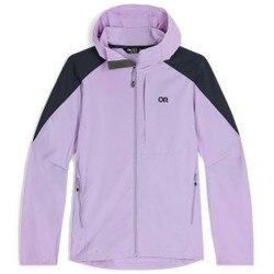 Outdoor Research Ferrosi Hoodie Women's in Lavender and Naval Blue